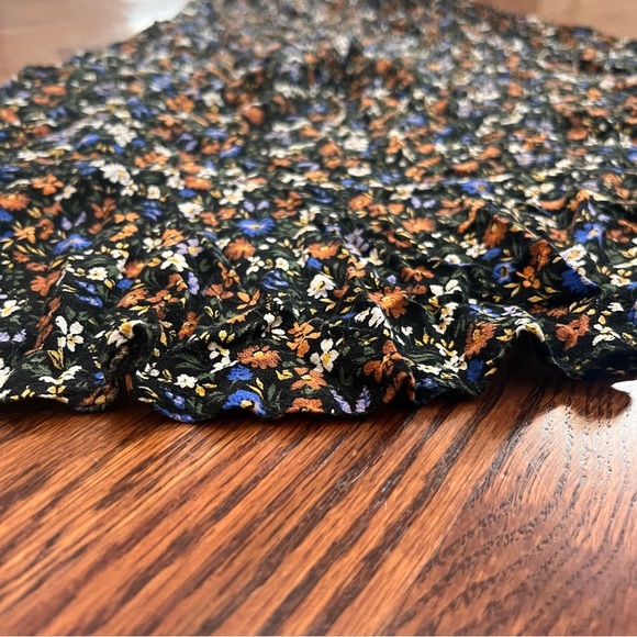 Olivia Grey High-Low Floral Midi Skirt - Size M - Picture 5 of 8